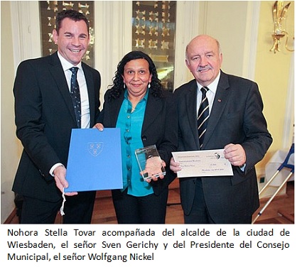 NOHORA TOVAR RECIBE EL “PREMIO LUDWIG - BECK AL CORAJE CIVIL”